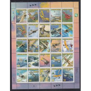 Marshall Islands 617 Airplanes Pane MNH VF