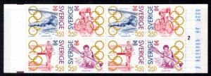 Sweden 1956a Olympics Booklet MNH VF