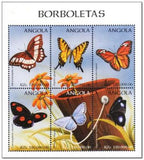 Angola 1998 Butterflies-Stamps-Angola-StampPhenom