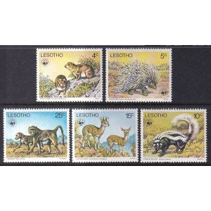 Lesotho 228-232 Animals MNH VF