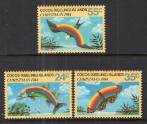 Cocos Keeling Islands 122-124 MNH VF