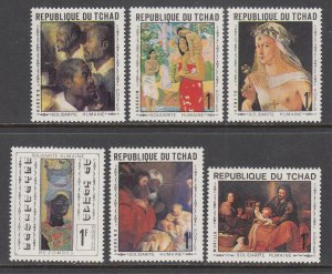 Chad 205-210 Paintings MNH VF