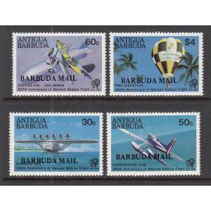 Barbuda 587-590 Aviation MNH VF