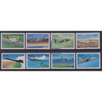 Nevis 1080a-1080h Airplanes Singles MNH VF