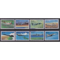 Nevis 1080a-1080h Airplanes Singles MNH VF