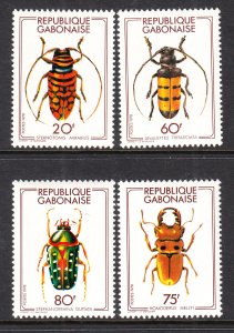 Gabon 404-407 Insects MNH VF