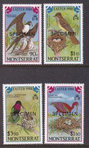 Montserrat 672-675 Easter Birds Specimens MNH VF