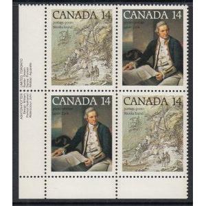 Canada 764a Inscription Plate Block MNH VF