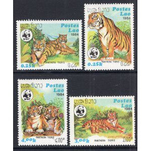 Laos 517-520 Tigers MNH VF