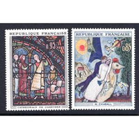 France 1076-1077 Stain Glass MNH VF