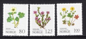 Norway 754-756 Flowers MNH VF