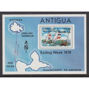 Barbuda 344 Sailboats Souvenir Sheet MNH VF