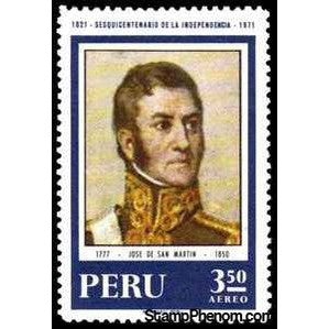 Peru 1971 Independence - JosÃ© de San Martin-Peru-StampPhenom