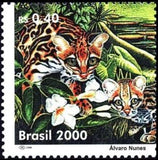 Brazil 2000 Tiger Cat (Felis tigrina)-Brazil-StampPhenom