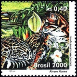 Brazil 2000 Tiger Cat (Felis tigrina)-Brazil-StampPhenom