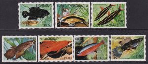 Nicaragua 1120-1124,C983-C984 Fish MNH VF