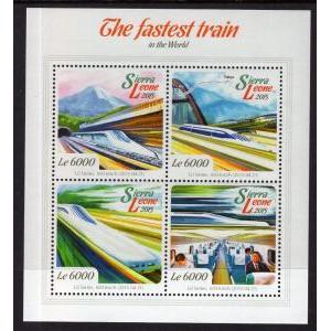 Sierra Leone 3307 Trains Souvenir Sheet MNH VF