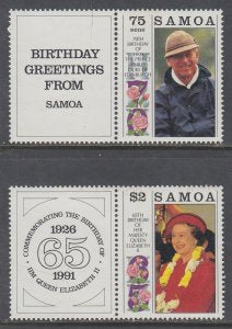 Samoa 790-791 MNH VF