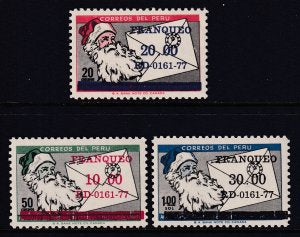 Peru 641-643 MNH VF