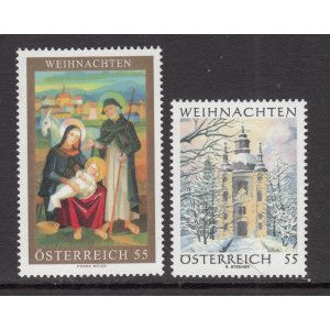 Austria 2073-2074 Christmas MNH VF