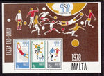 Malta 551a Soccer Souvenir Sheet MNH VF