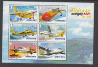 Alderney 337a Airplanes Souvenir Sheets MNH VF