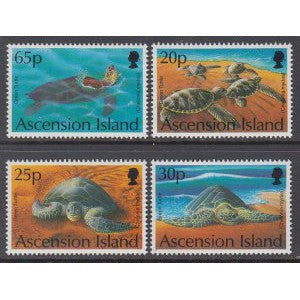 Ascension 585-588 Turtles MNH VF