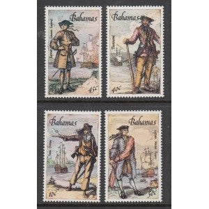 Bahamas 625-628 Pirates MNH VF