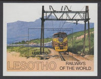 Lesotho 458 Trains Souvenir Sheet MNH VF