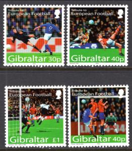 Gibraltar 971-974 Soccer MNH VF