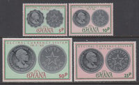 Ghana 212-215 Coins on Stamps MNH VF