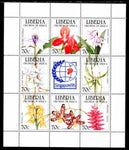 Liberia 1186 Flowers Orchids Souvenir Sheet MNH VF