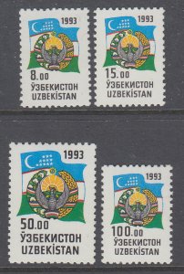 Uzbekistan 30-34 MNH VF