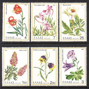 Greece 1243-1248 Flowers MNH VF