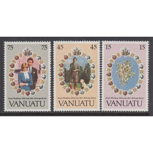 Vanuatu 308-310 Royal Wedding MNH VF