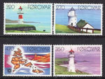 Faroe Islands 130-133 Lighthouses MNH VF