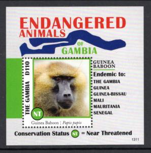 Gambia 3487 Baboon MNH VF