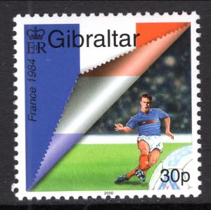 Gibraltar 832 Soccer MNH VF