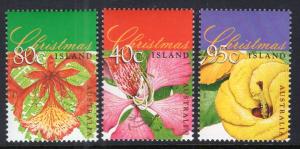 Christmas Island 413-415 Flowers MNH VF