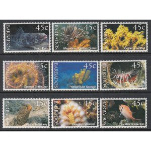 Barbados 1005a-1005i Marine Life Singles MNH VF