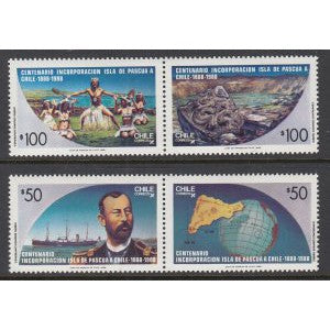 Chile 791-794a MNH VF