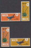 Malta 432-435 Birds Flowers MNH VF