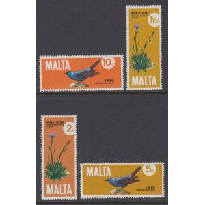 Malta 432-435 Birds Flowers MNH VF