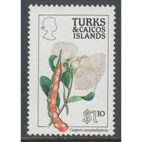 Turks and Caicos 801a Flower MNH VF