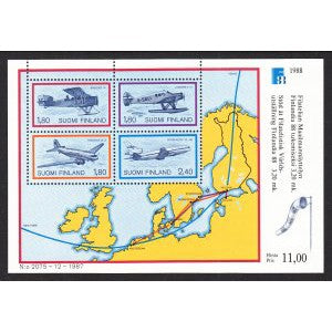 Finland 773 Airplanes Souvenir Sheet MNH VF