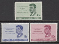 Cyprus 251-253 John F Kennedy MNH VF