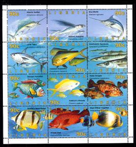 Liberia 1206 Fish Souvenir Sheet MNH VF