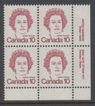 Canada 593A Inscription Plate Block MNH VF