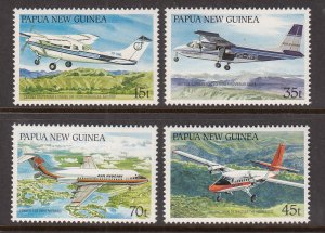 Papua New Guinea 687-690 Airplanes MNH VF