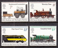 Great Britain 749-752 Trains MNH VF